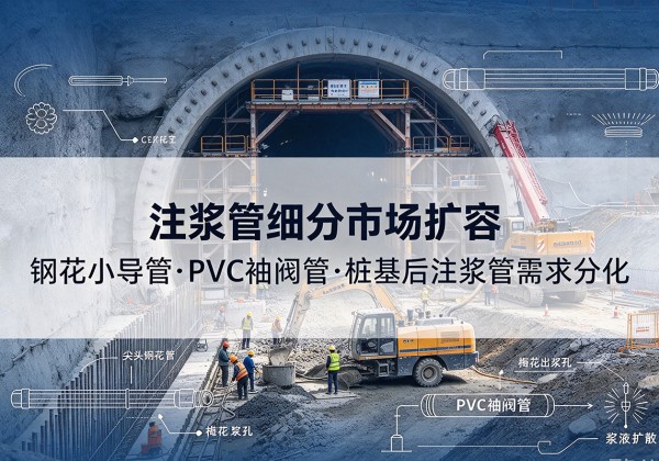 安州注浆管细分市场扩容，隧道钢花小导管、PVC 袖阀管、桩基后注浆管需求分化